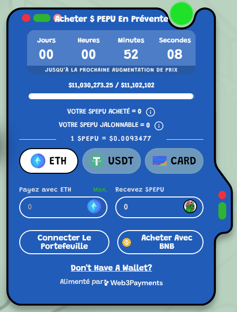 prévente PEPU