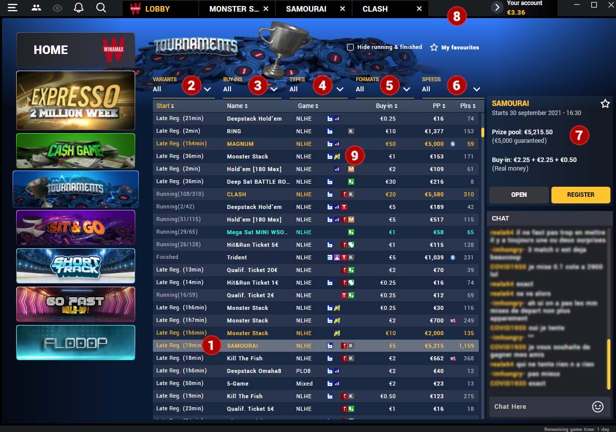 Casino en ligne sans vérification Winamax 