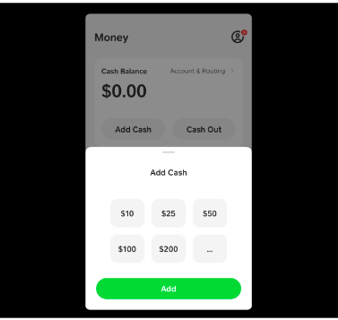 Cash App'e BTC ekleme