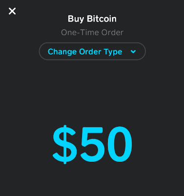Cash App'ten BTC satın alma