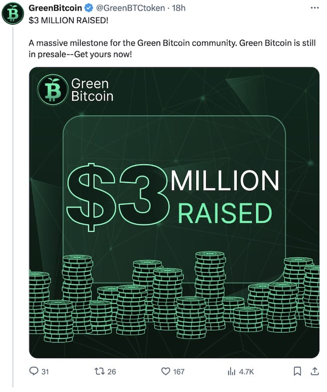 green bitcoin x