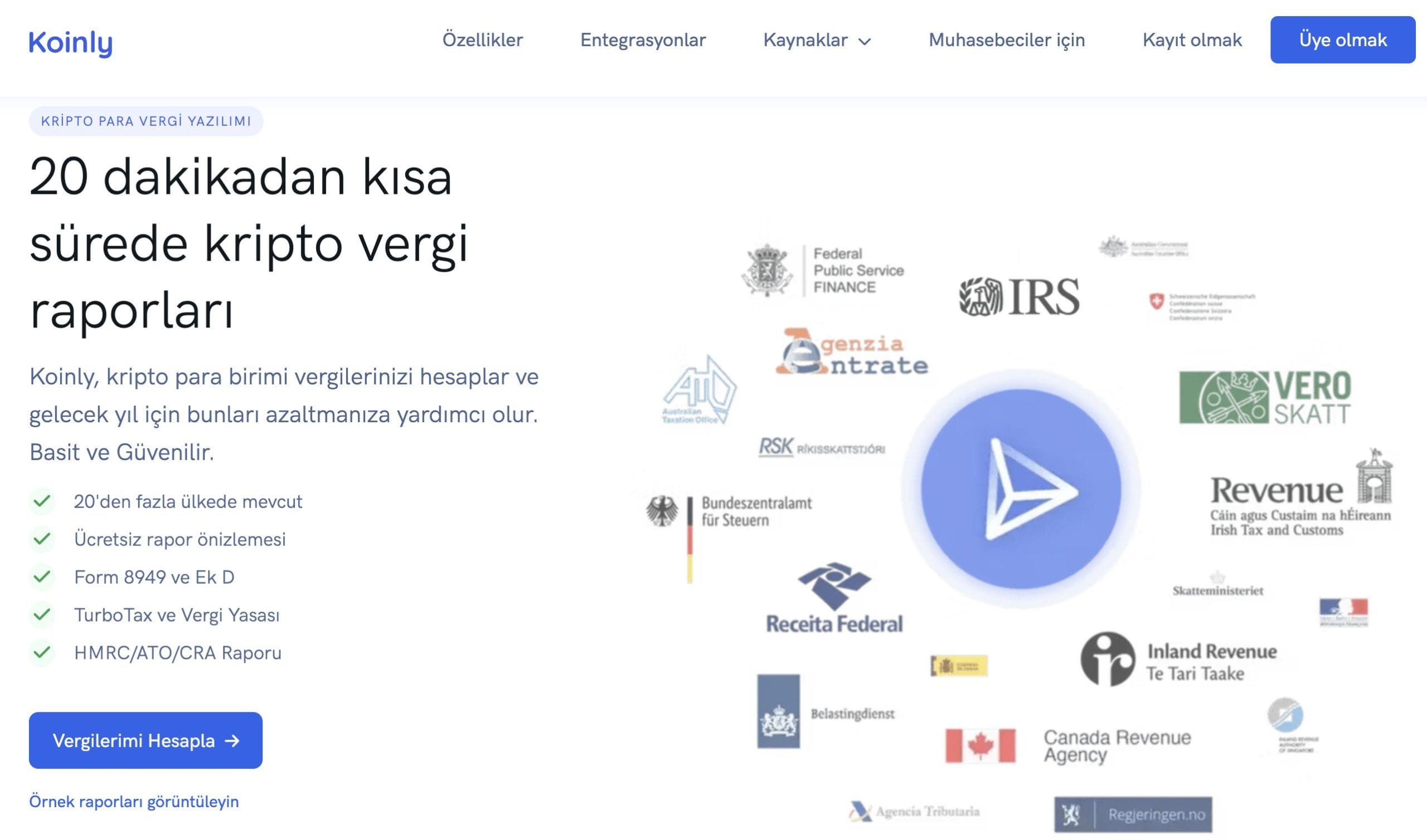 koinly vergi yazılımı