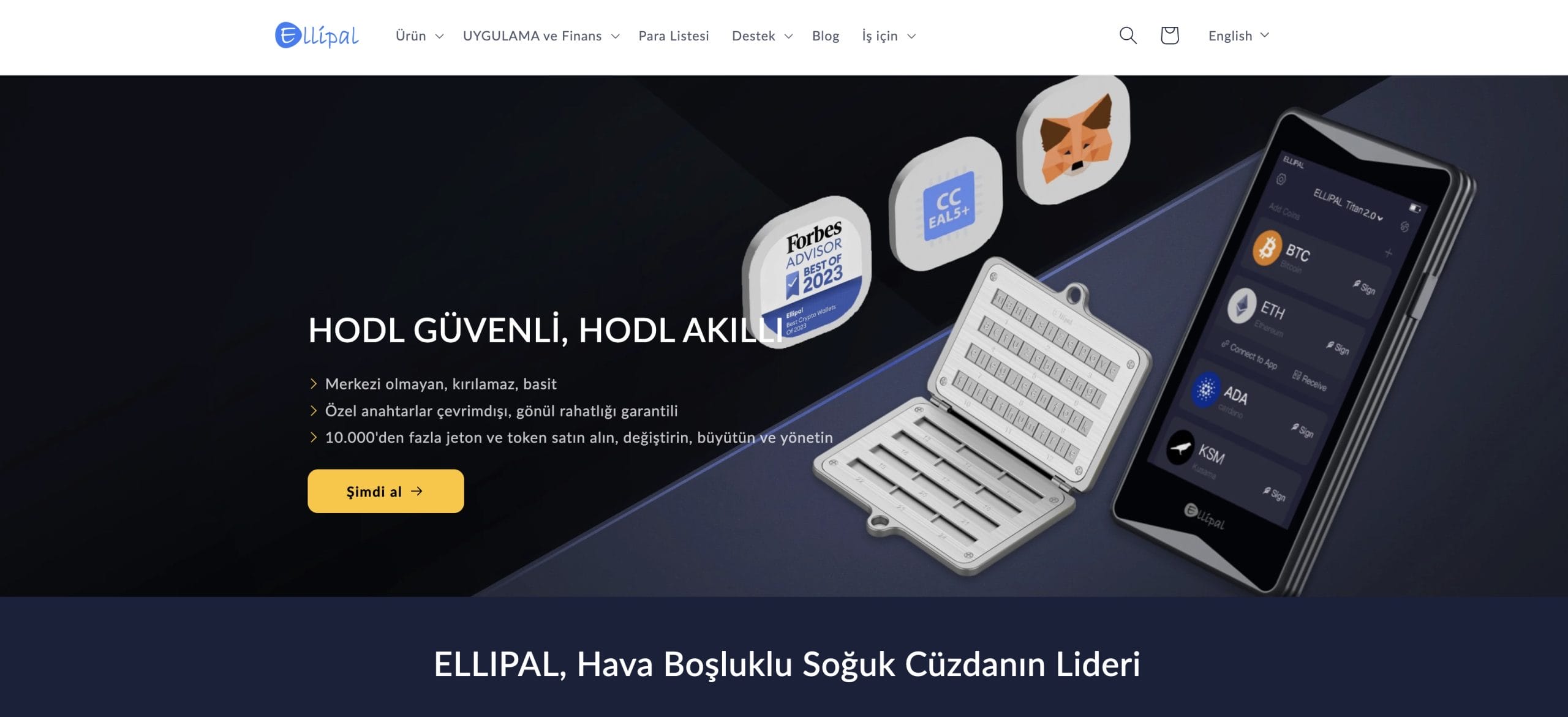 en iyi aracısız kripto cüzdanları Ellipal Cüzdan