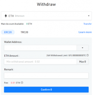 &Ccedil;ekim işlemi i&ccedil;in Withdraw 