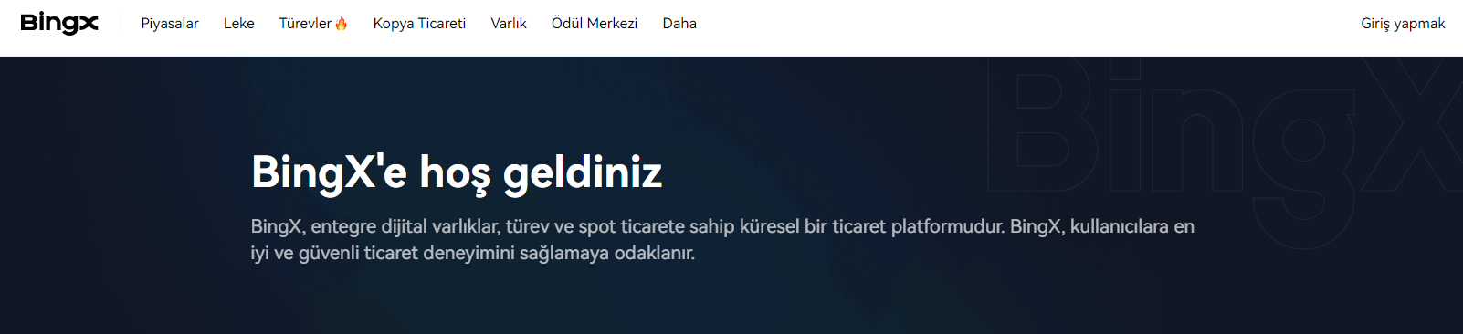 BingX 1.7 milyar dolarlık işlem hacmi 