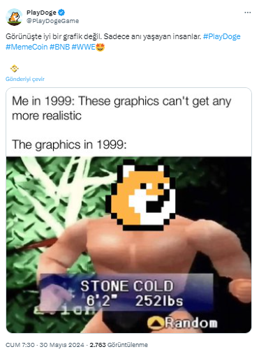 Dogecoin Mobil P2E Meme Coin Rakibi PlayDoge