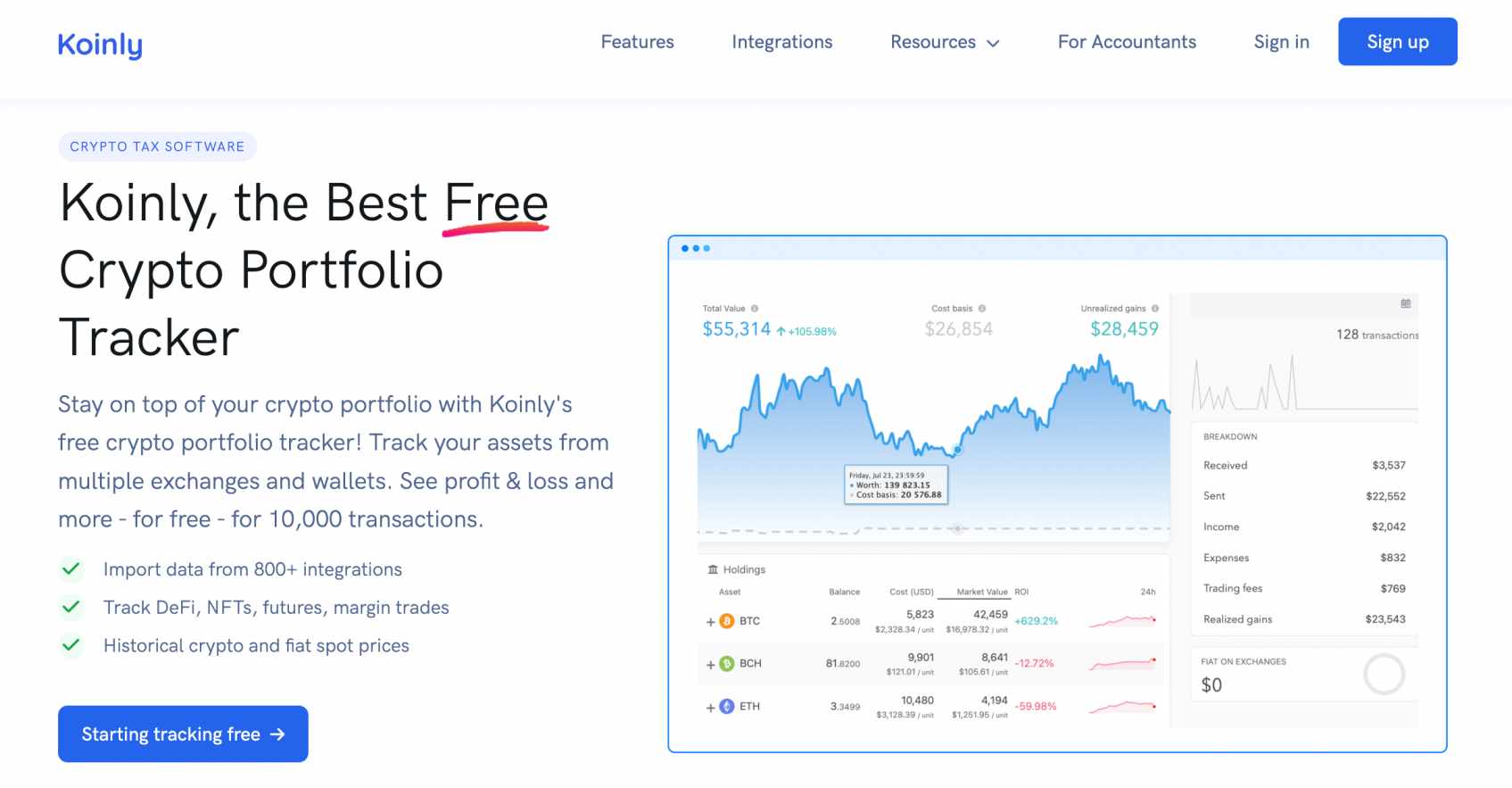 en iyi kripto portf&ouml;y takip platformları koinly