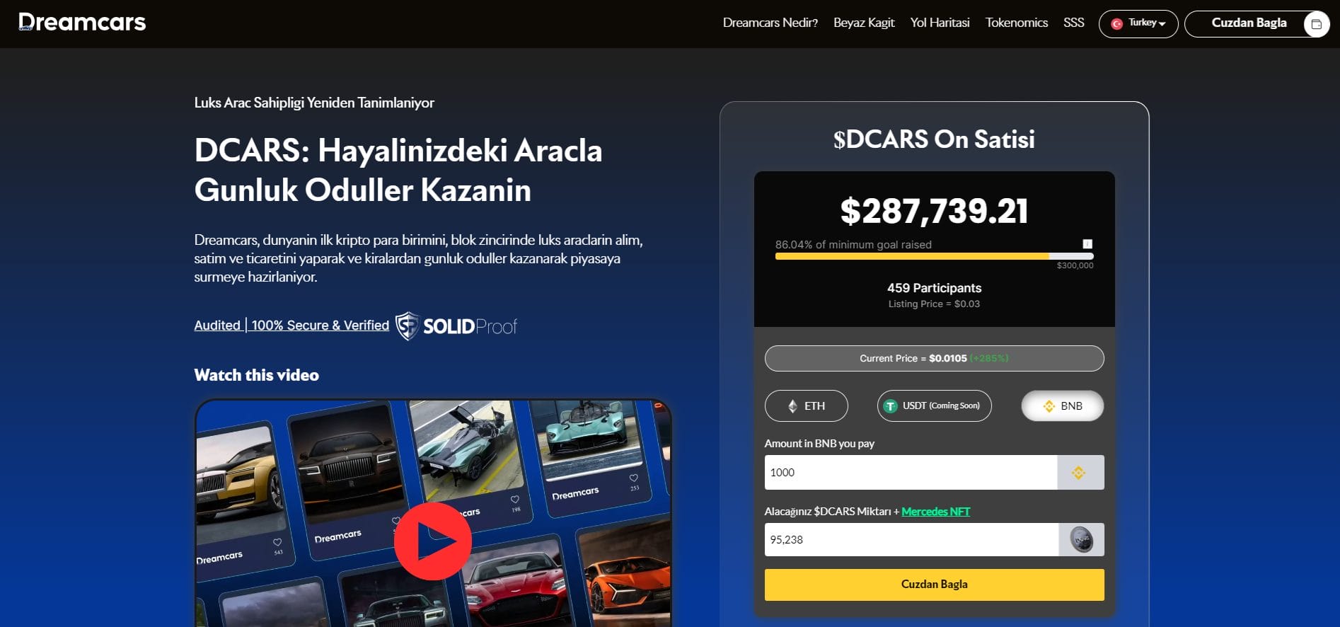 Dreamcars Ön Satışı