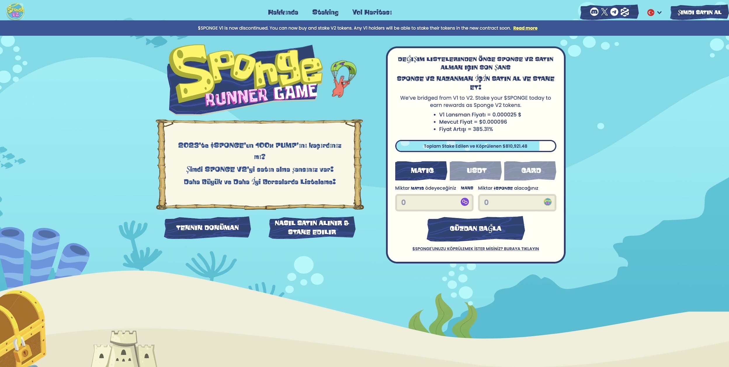 Sponge V2 Ön Satışı 