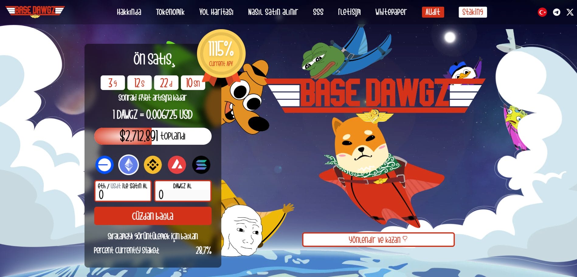 Base Dawgz Ön satış Dönüm Noktasını Aştı 