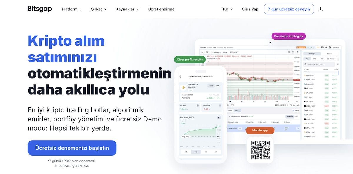 En İyi Otomatik Kripto Ticaret Platformları Bitsgap Ana Sayfa