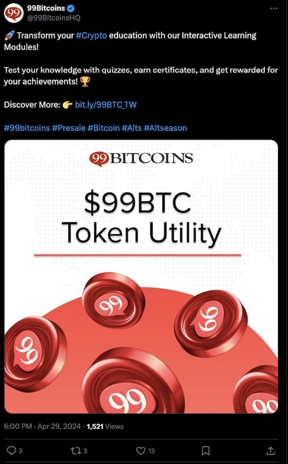 99Bitcoins X