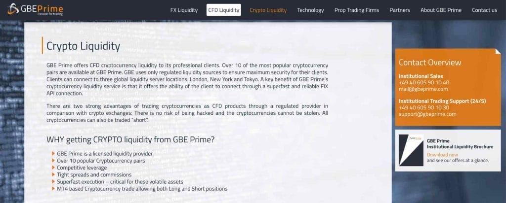 En iyi kripto likidite sağlayıcıları. GBE Prime