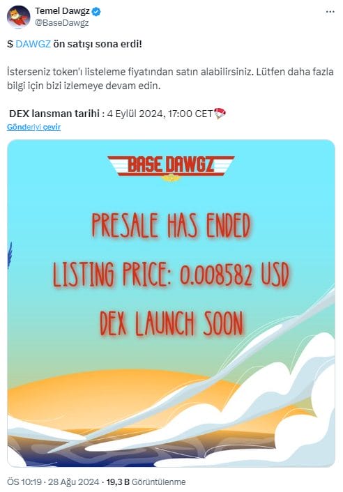 Base Network'ün Base Dawgz Ön Satışı Sona Eriyor