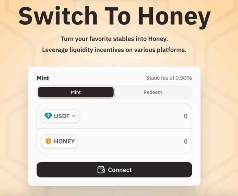 Berachain airdrop katılım şartları. HONEY basmak.