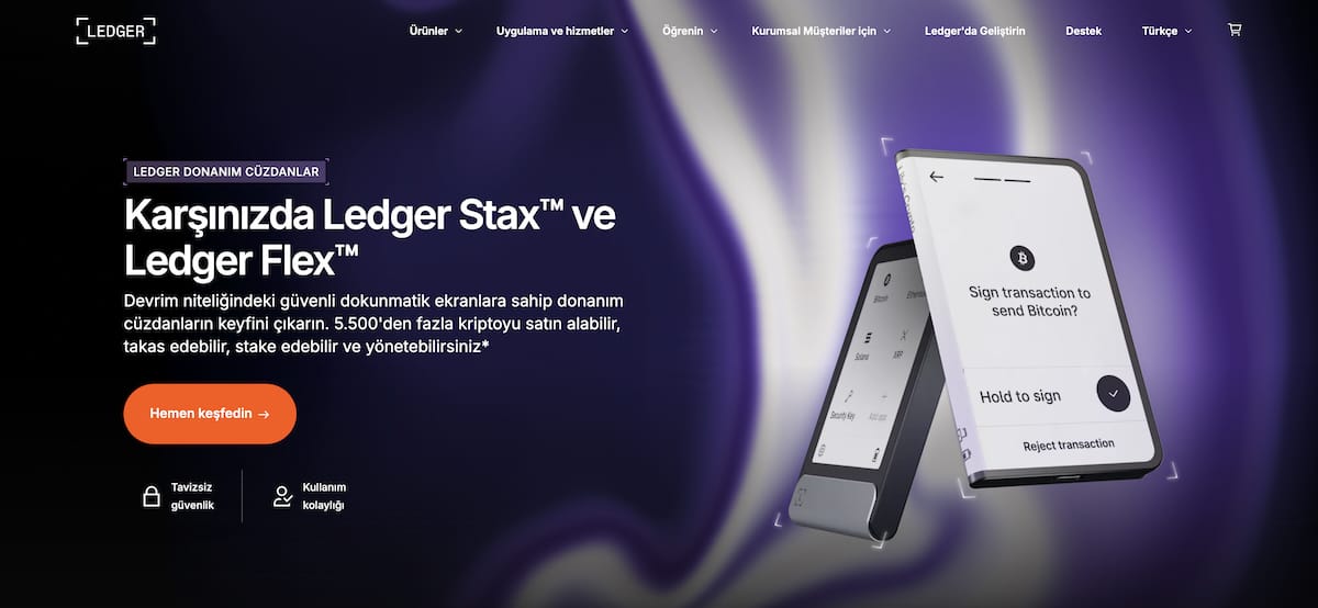 ledger stax ve ledger flex farkları