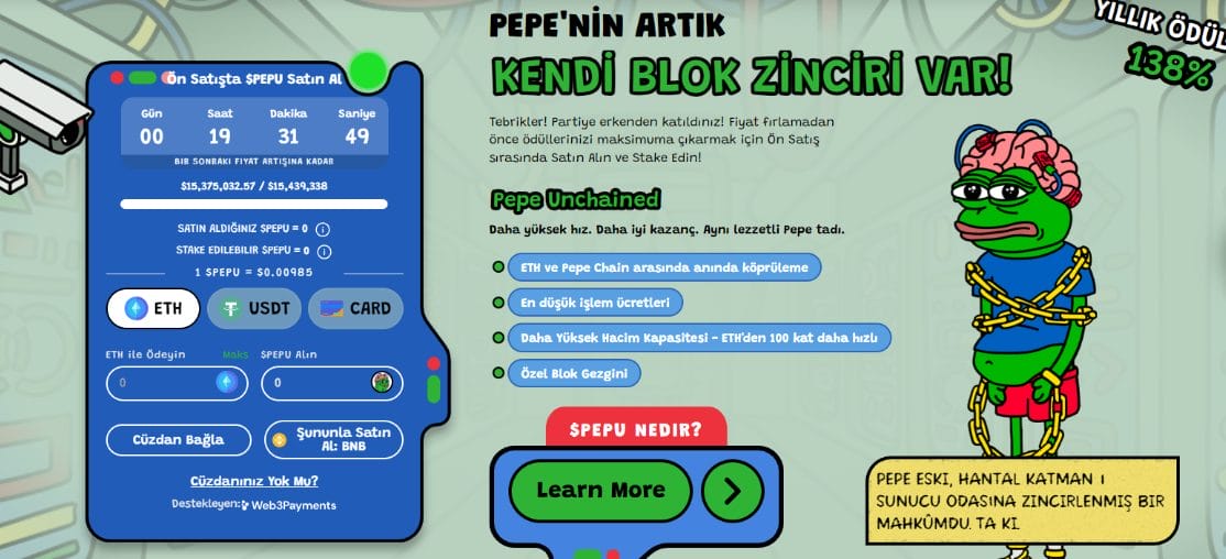 Pepe Unchained MEXC Yeni Listelenecek Coinler