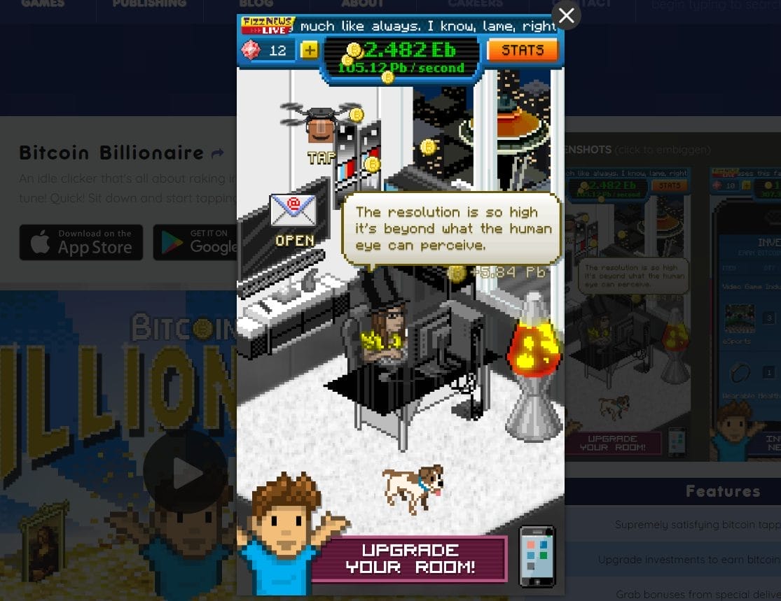 En iyi tıklamalı kripto oyunları Bitcoin Billionaire