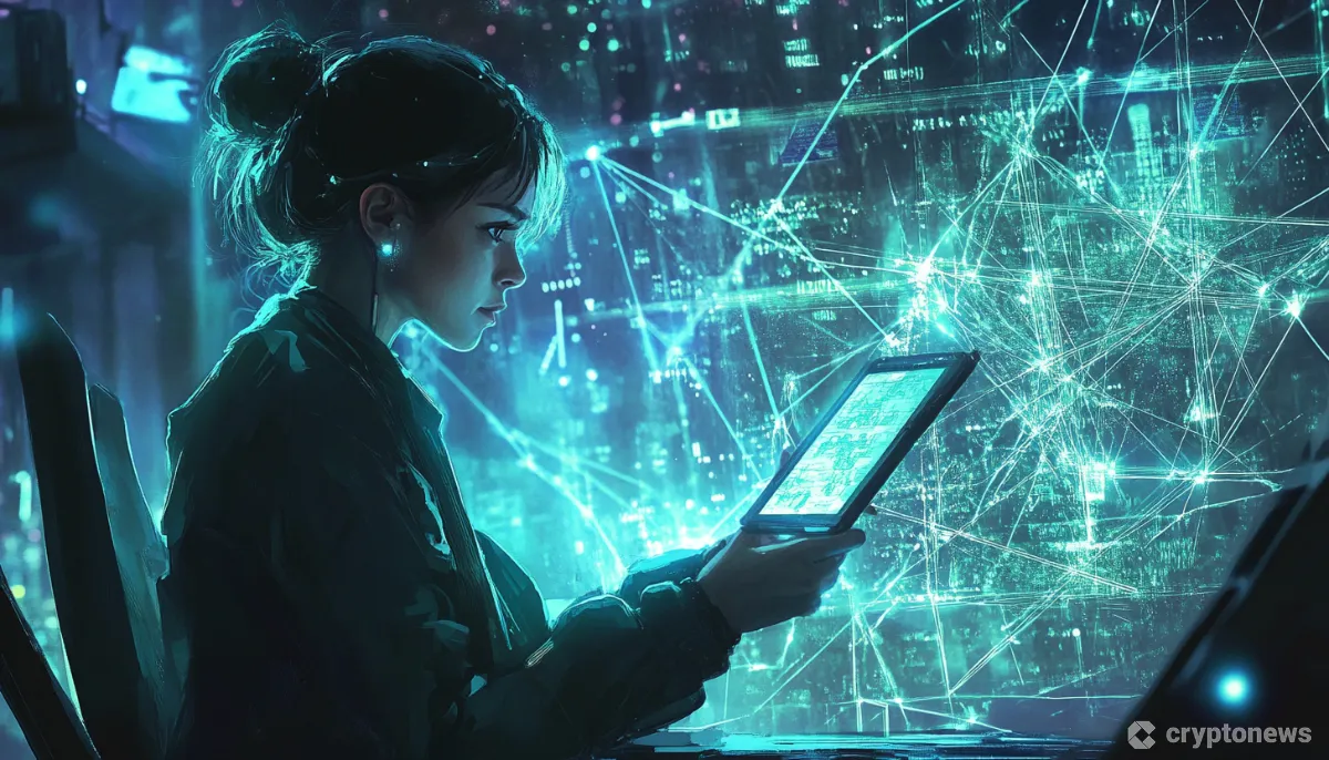 次世代ハードウェアに触れる少女