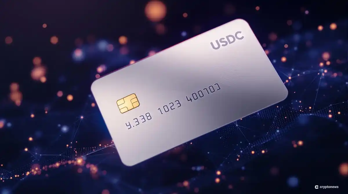 USDCステーブルコインに対応した次世代型決済カードのコンセプトイメージ