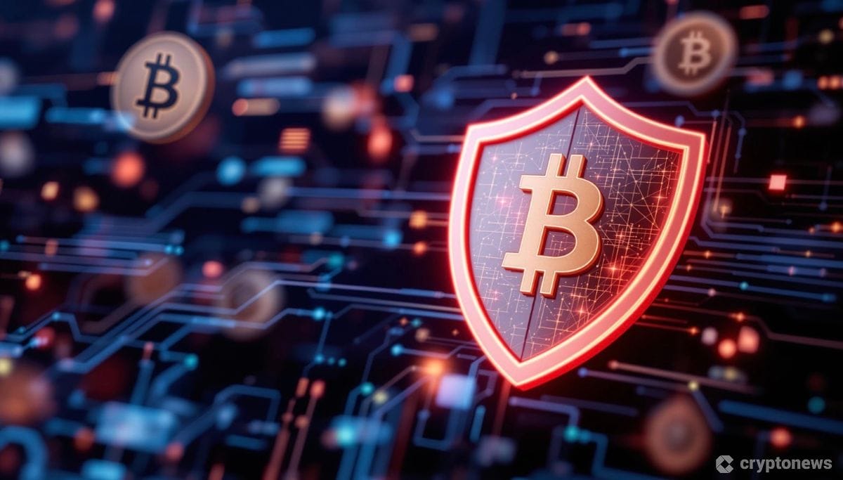 仮想通貨取引所のセキュリティ対策を表現したデジタルイメージ
