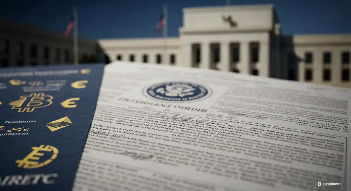 トランプ大統領の仮想通貨関連大統領令と連邦準備制度のイメージ