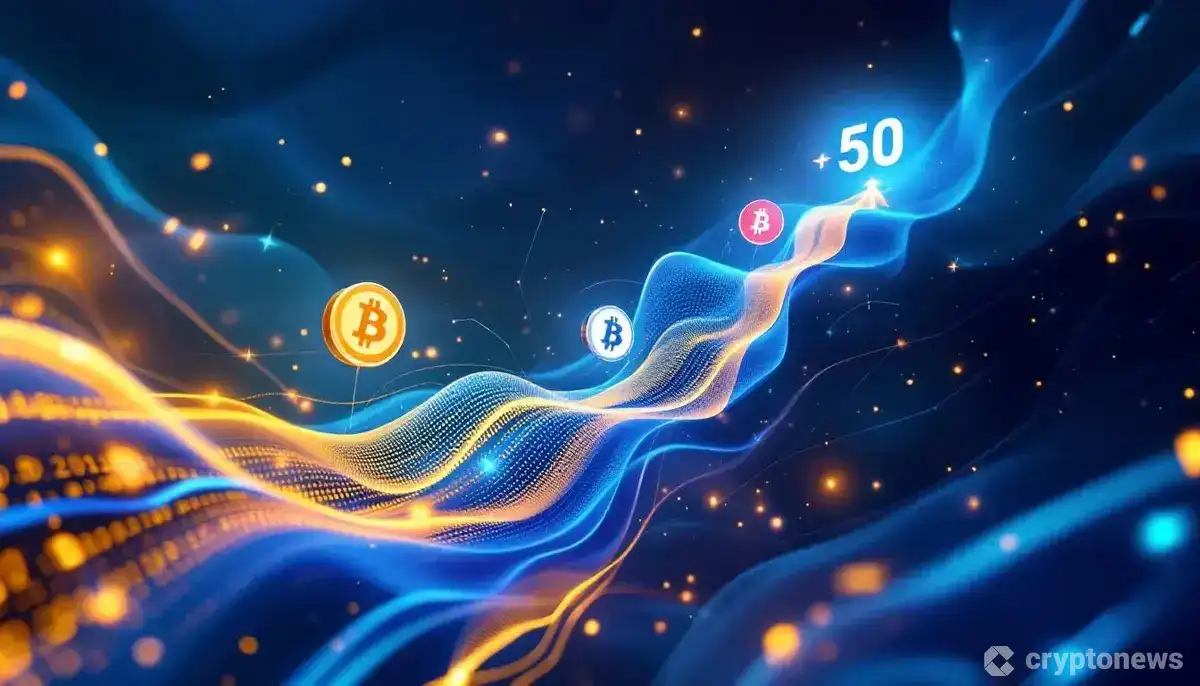 時価総額500億ドルを目指して上昇する仮想通貨のシンボル