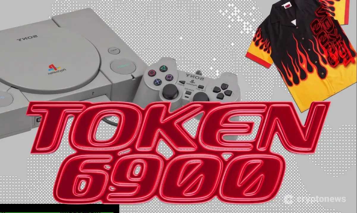 TOKEN6900の赤い文字とプレイステーションと派手なシャツ