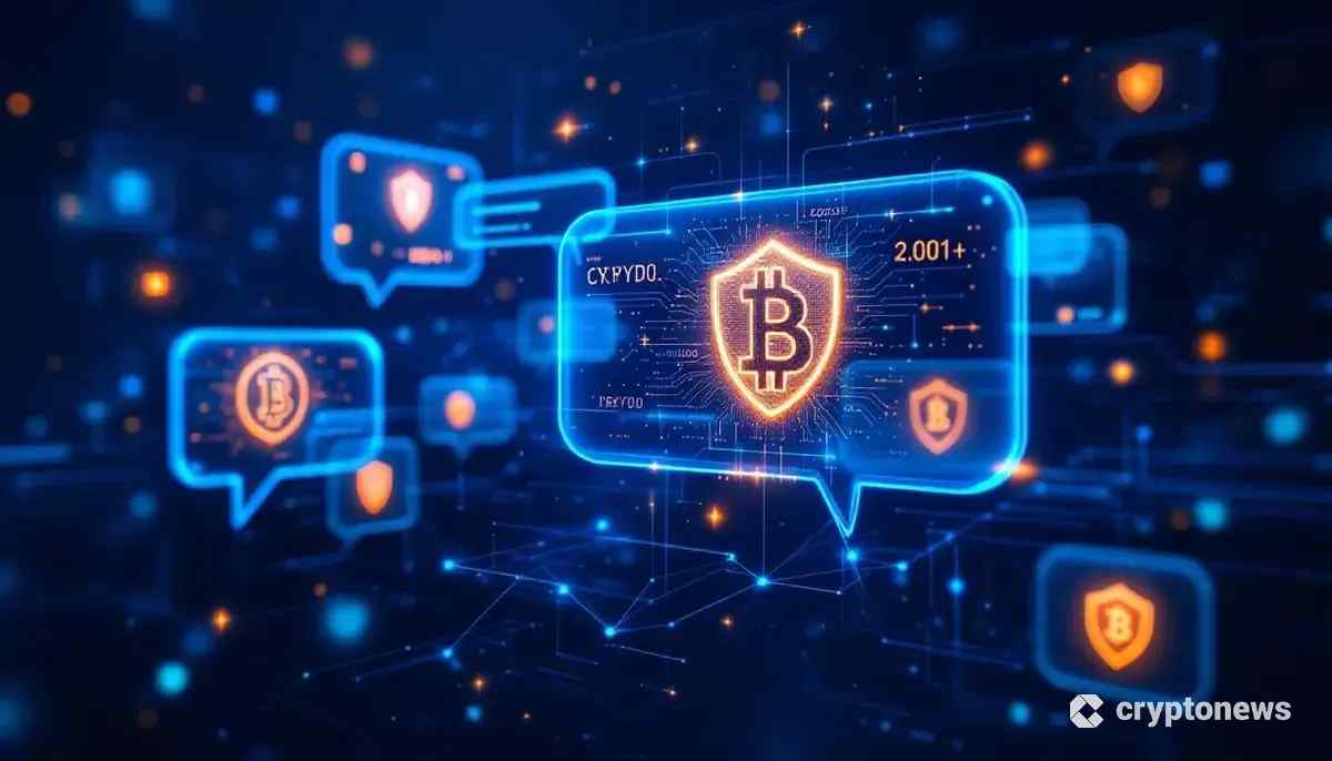 ビットコイン技術を応用した暗号化メッセージングシステムの未来的なインターフェース