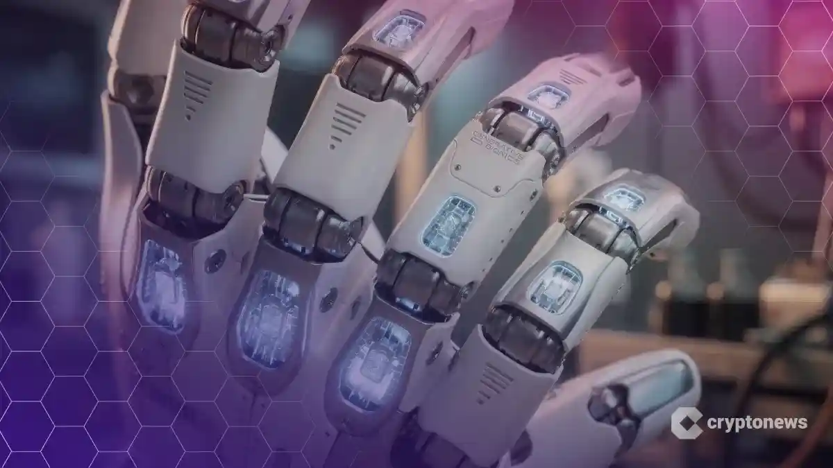 テザー社が出資したイタリアのヒューマノイドロボットの指先と触覚センサーのクローズアップ