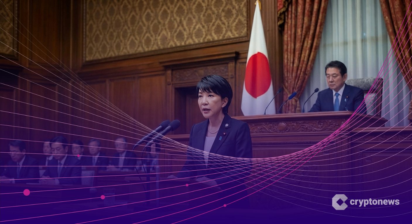 高市首相が仮想通貨税制について答弁するイメージ