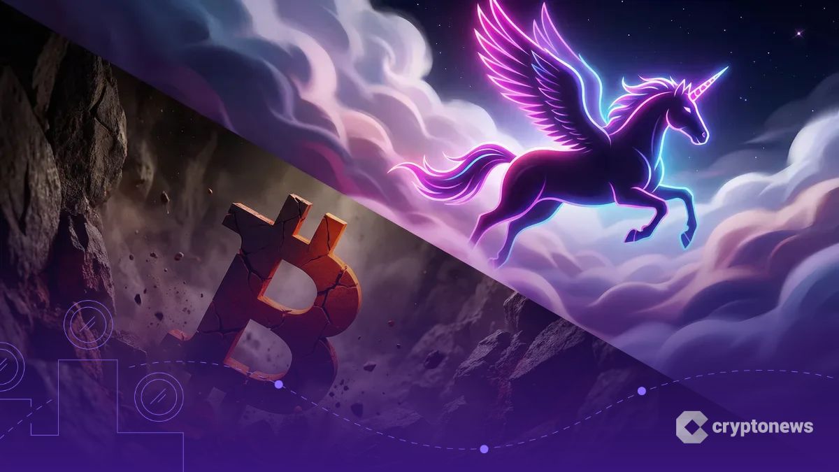 ビットコイン下落とPippin最高値更新の対比