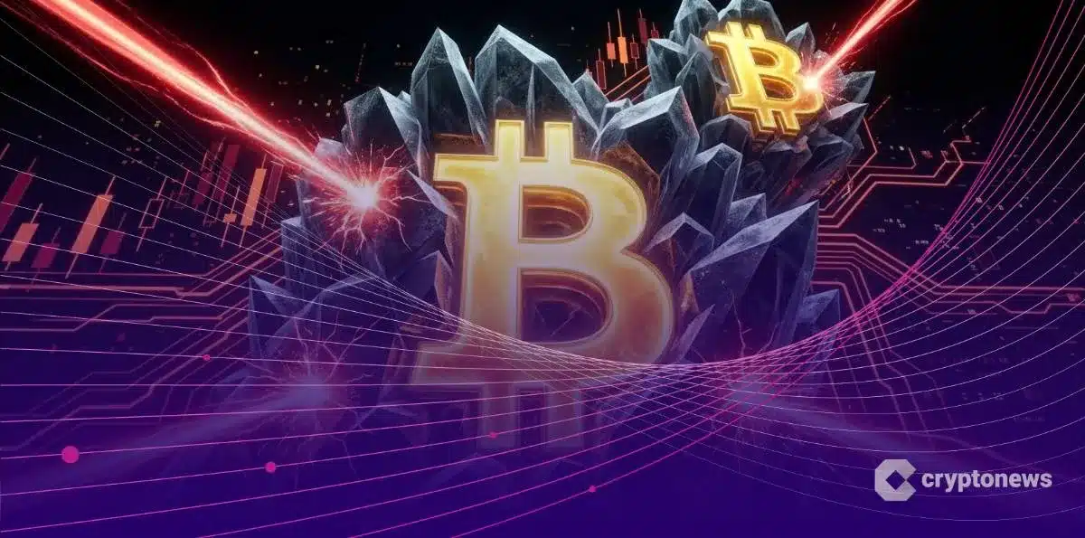 量子コンピューター対策で凍結されるビットコインのイメージ