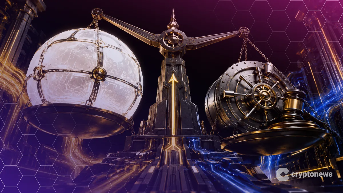 金融大手連合が支持する仮想通貨法案CLARITY Actを象徴する天秤とロゴの画像