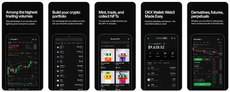 OKX - uitstekende mobiele app