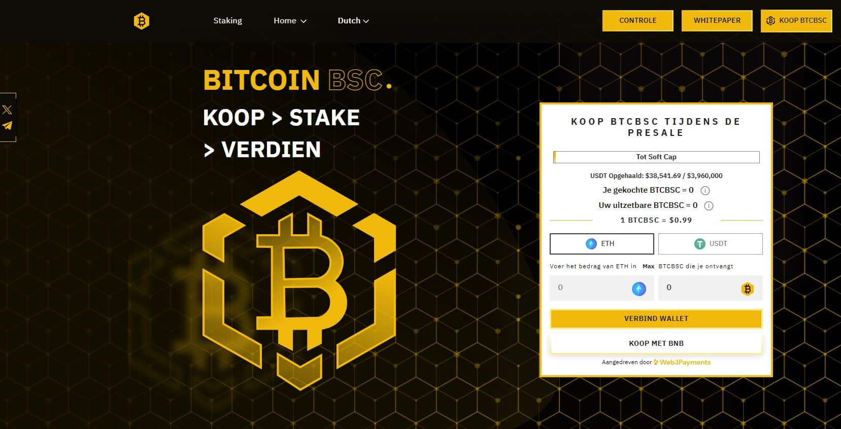 Bitcoin BSC presale