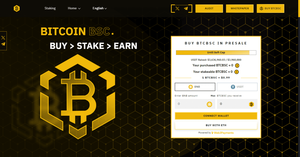 Bitcoin BSC Presale