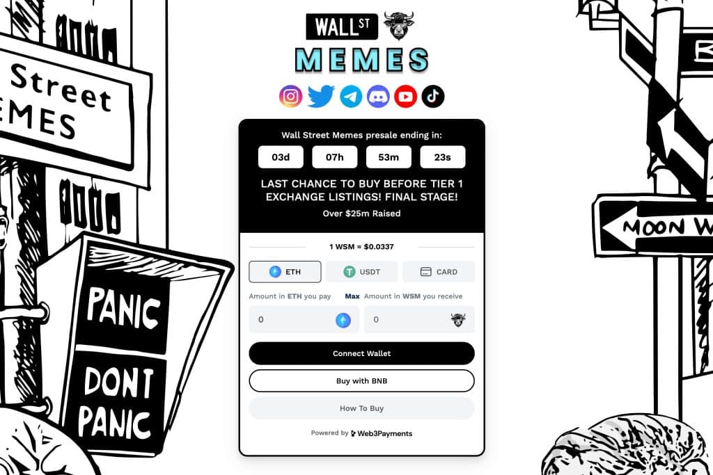 wall street memes crypto presale