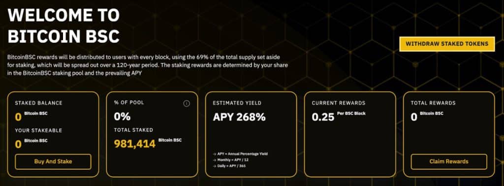 BTCBSC staking
