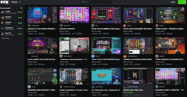 Online gokken streams kick