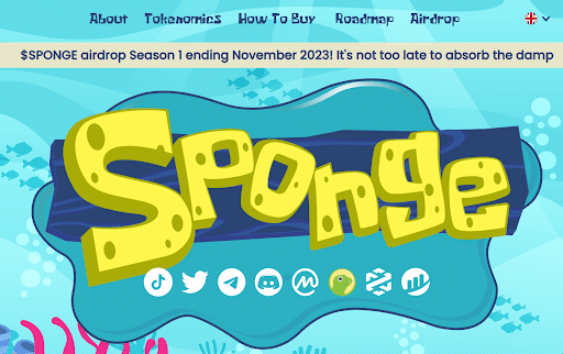 Sponge banner