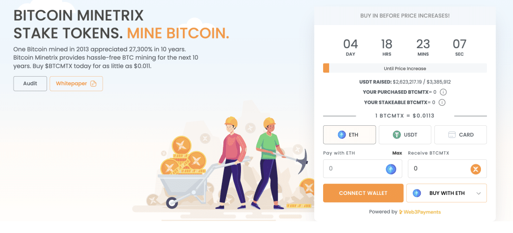 Bitcoin Minetrix presale