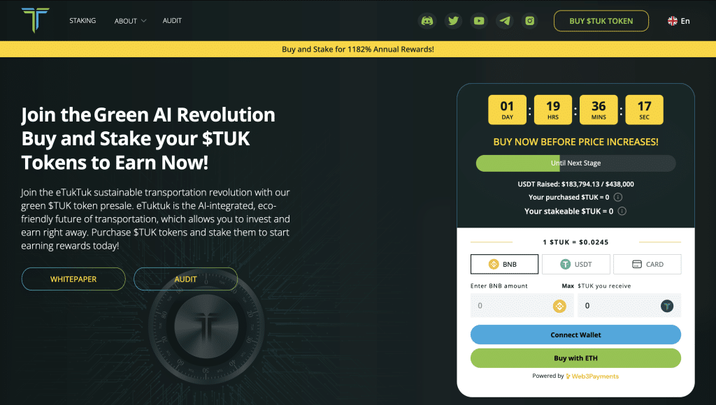 tuk token presale