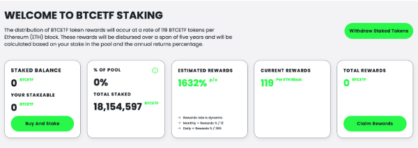 BTCETF staking