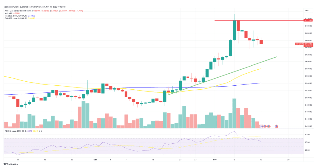 XRP koers verwachting 13 november