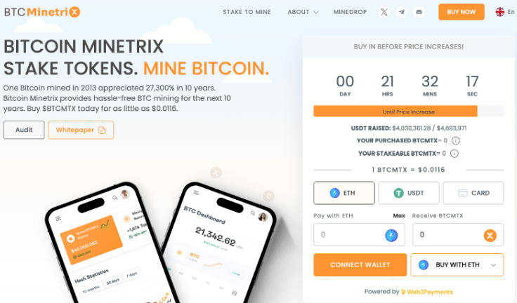 bitcoin-minetrix presale
