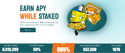 Meme Kombat staking platform is erg populair