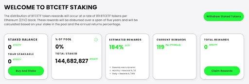 $BTCETF staken