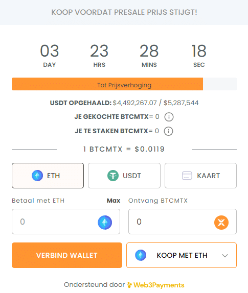 bitcoin minetrix presale