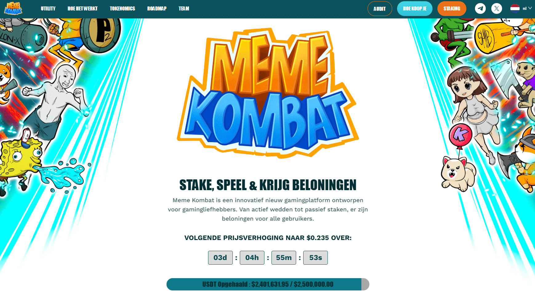 meme kombat presale 